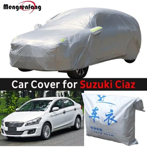For Suzuki Ciaz Car Cover Anti-UV Outdoor Sun Shade Rain Snow Dust Frost Protection Auto Cover Windproof
