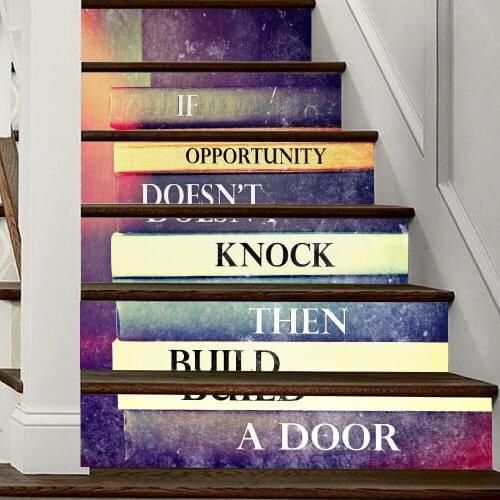 Colomac 3d 6pcs waterproof stair floor stickers renovation piano pattern living room DIY home decor poster stairway stickers