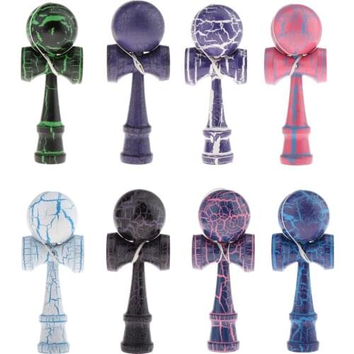 Wooden Toy Outdoor Sports Kendama Toy Ball Children and Adults Outdoor Ball Sports Crack Beech Wood