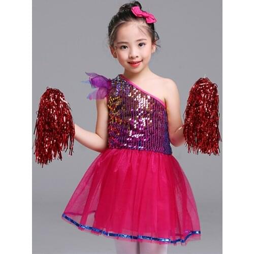 Children Dance Costume Jazz Wear New Style Sequin hip-hop Dance Jazz Kids Dance Competitions Performance Stage Clothing