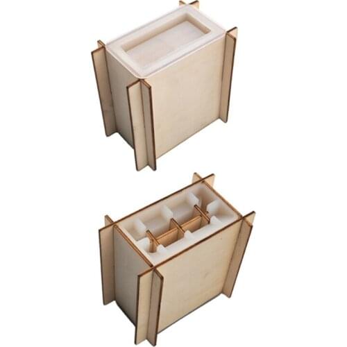 R2LE 1 Set Cigarette Box Epoxy Resin Mold Cigaret Storage Case Silicone Mould DIY Crafts Soap Plaster Casting Tool