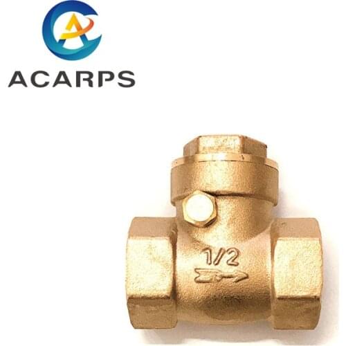 1/2" 3/4" 1" 2" 3" 4" Brass Horizontal Check Valve All Copper Female Thread Check Valve