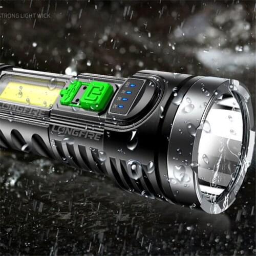 Powerful LED Flashlight Torch USB Rechargeable Flashlight Q5 torch Camping High Power Led Flashlight