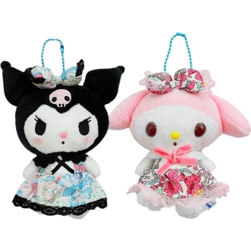 Cartoon Stuffed Plush Toys Kullomi My Melody Anime Pendant Kawaii Cute Soft Plushie Ornament Doll Girl Gift Kids Toys Gifts 10cm