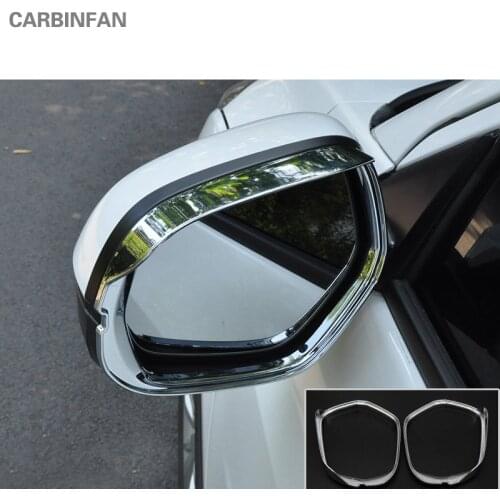 Car Styling ABS Chrome Rearview mirror eyebrow Cover Trim for Honda HRV Vezel 2015 2016 Auto Accessories 2pcs/set C24