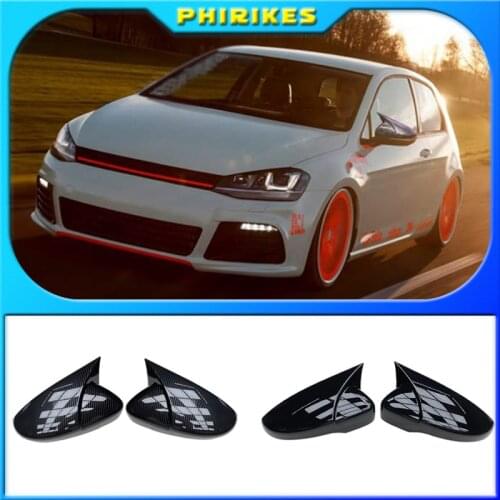 For Volkswagen VW Scirocco 2009-2018 Door Side Wing Rearview mirror Cover Sticker Trim Car Styling Accessories