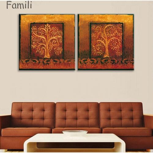 Wall Art Canvas Prints Modular Picture 2pcs Poster Flowers Paintings For The Kitchen Vintage Home Decor Painting Calligraphy