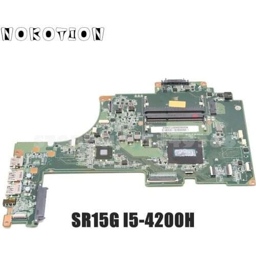 NOKOTION For TOSHIBA Satellite S55T-b S55T-b5355 laptop motherboard A000302580 DA0BLNMB8D0 main board SR15G I5-4200H DDR3L