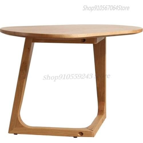 Nordic Pure Solid Wood Side Table Small Round Table Sofa Side Cabinet Small Coffee Table Flower Table Net Red Light Luxury Mini