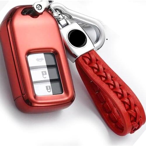 New PC+TPU Car Key Cover Case For Honda Accord 9 Crider City 2015 2016 HRV CRV Vezel Spirior Odyssey Civic Fit Jade Accessories