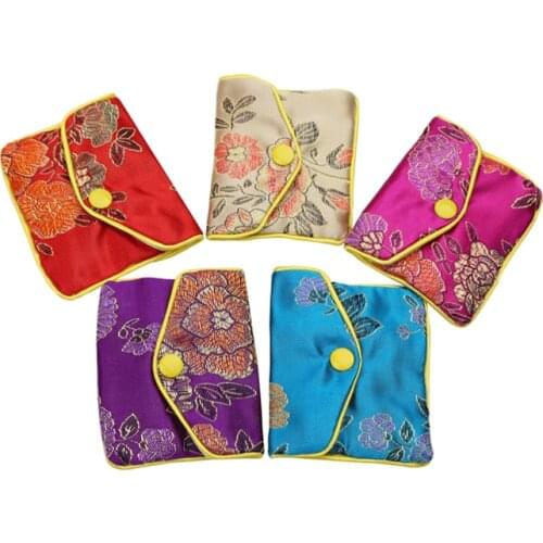 New Cotton Gift Bags for Jewelry with Drawstring 8x10cm Printed Beige Jewellery Party Candy Sack Jewelry Makeup Packaging Pouch