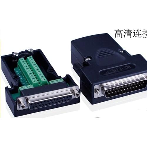 Solderless DB25 PIN Terminals Connectors Kit Parallel Interface Adapter DIY DB25 Terminals D SUB Connectors
