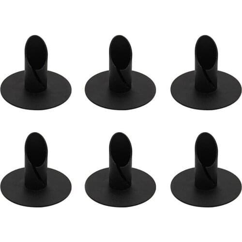 Candle Holders Set of 6,Black Candlestick Holders for Taper Candle,Wedding, Dinning, Party Fireplace Candle Stand