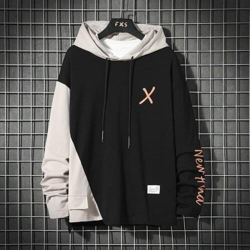 Japan Style Casual O-Neck 2021 Spring Autumn Striped Hoodie Sweatshirt MenS Thick Fleece Hip Hop High Streetwear Clothes