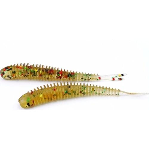 Soft Fishing Lures Split Tail Sandworms 5.8cm 1g 10pcs Swimbait Soft Bait Shad Carp Fly Fishing Tackle