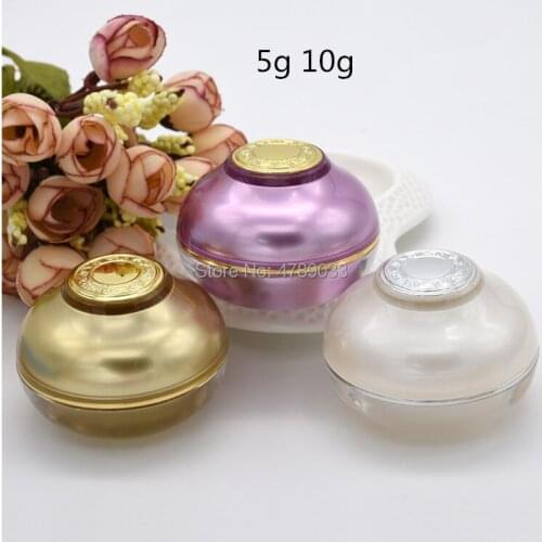 10/20/30pcs 5g/10g Empty Cosmetics Packaging Makeup Jar Container Eye Cream Packing Box Refillable Bottle Free Shipping