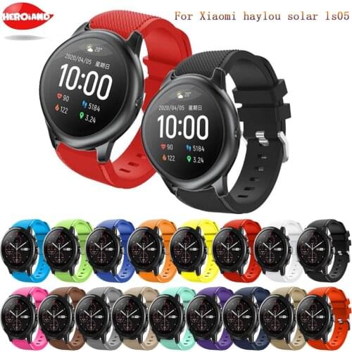 22mm Watchband Correa For Xiaomi haylou solar ls05 Strap silicone Sport bracelet for Haylou Solar LS05 wristband Accessories new