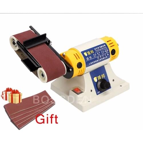 BOSSDEN Polishing Machine Grinding Machine Ring Sandpaper Tape Desktop Machine Sanding Paper Tool