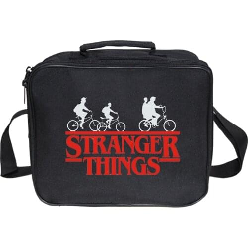 Popular Boys Girls Stranger Things Lunch Bag Worker Lunch Box Students Lunch Bag Teens TravelBag Picnic Insulation Bag