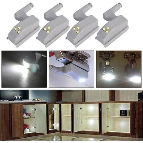 Smart Touch Cabinet Light LED Inner Hinge Lamp Under Cabinet Light Hinge Sensor Light Wardrobe Cabinet Bathroom Cabinet Lighting