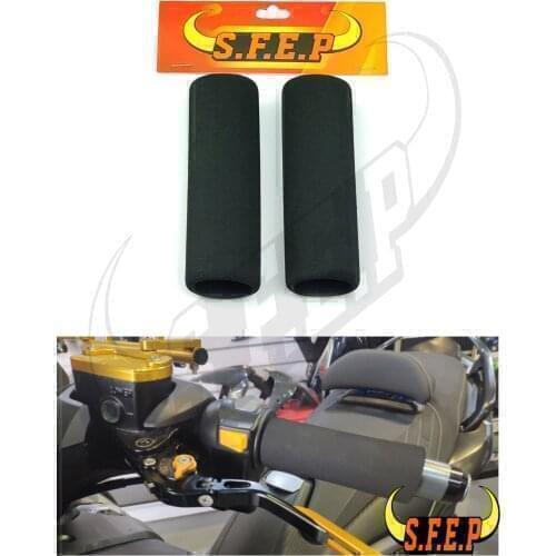 Universal Foam Anit-Vibration Motorcycle Comfort Grip Covers For Yamaha YZF R1 R6 R3 R25 R15 MT-09 FZ-09 MT-07 FZ-07 MT-10 XJ6