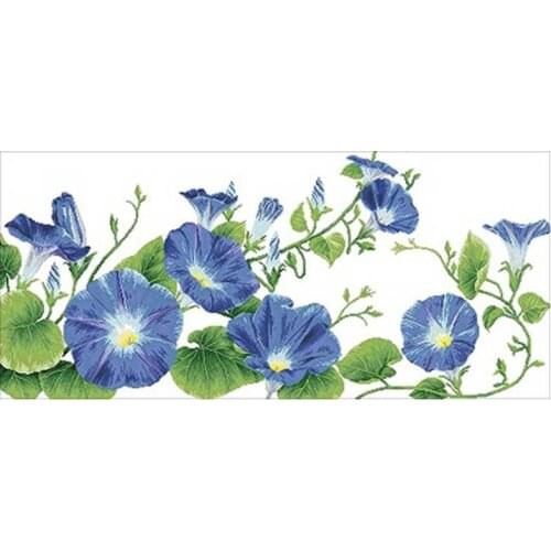 The morning glory patterns Counted Cross Stitch 11CT 14CT 18CT DIY Chinese Cross Stitch Kits Embroidery Needlework Sets