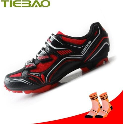 Tiebao Cycling Shoes Sapatilha Ciclismo Mtb Cycling Riding Bicycle Mtb Sneakers Mountain Bike SPD Fietsschoenen Triathlon Shoes