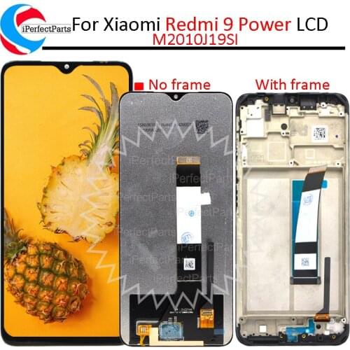 6.53'' For Xiaomi Redmi 9 Power M2010J19SI LCD Display Touch Panel Screen Digitizer Assembly For Redmi 9 Power LCD With Frame