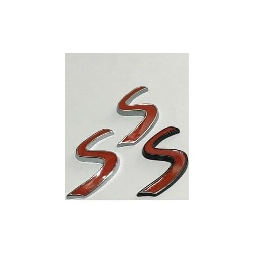 1X Car styling 3D S Emblem Sticker for Mini Cooper R50 R52 R53 R56 R57 R58 R60 JCW Badge Decals Exterior Accessories