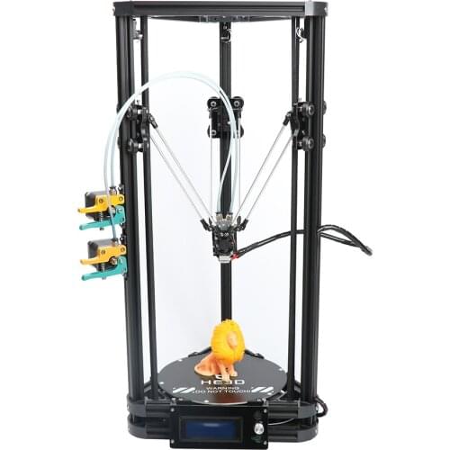 HE3D Autolevel K200 2 In 1 Out Extruder DIY Delta 3d Printer Kit Support Multi Material Filament High Precision High Quality