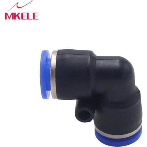 8mm To 8mm Right Angle Quick Fittings Connector Adapter PV8 Pneumatic Push In Plastic Pipe Joint Fittings
