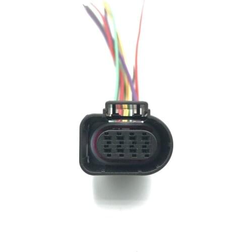 AMP 8 Pin/Way Female Car Front/Back Bar Radar Harness Connector Gearbox Plug For Volkswagen Sagitar Magotan Golf 4H0 973 714