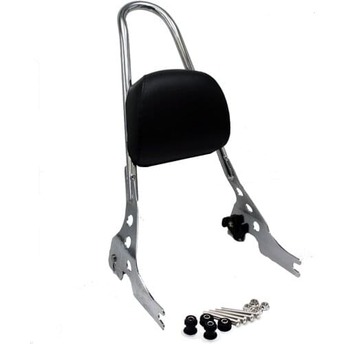 Motorcycle Passenger Backrest Luggage Rack Sissy Bar Cushion Pad For Harley Sportster 883 1200 XL 48 883C 883R 1200R 2004-2018