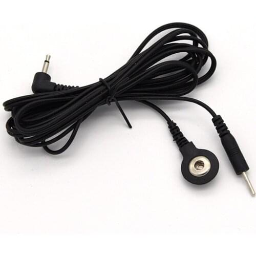 Cable013 2.35mm Type Needle And Button Electro Shock Cable SM Player Electric Shock Sex Toys for Adult Game Medical Themed Toys