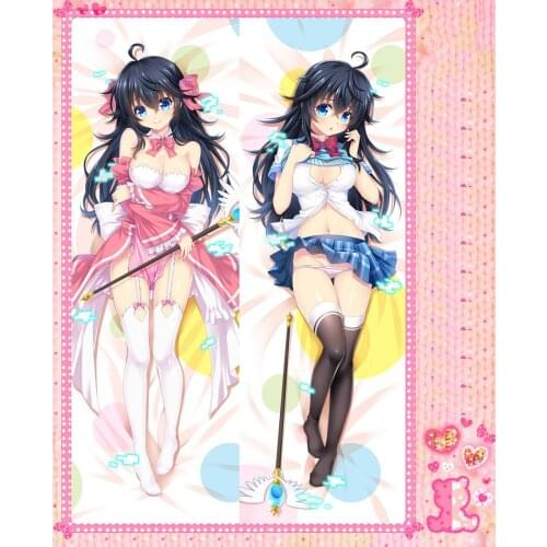 Anime Cartoon Netoge no Yome wa Onnanoko ja Nai to Omotta Double-Sided Bolster Hugging Pillow Case Pillow Cover Pillowcase 16210