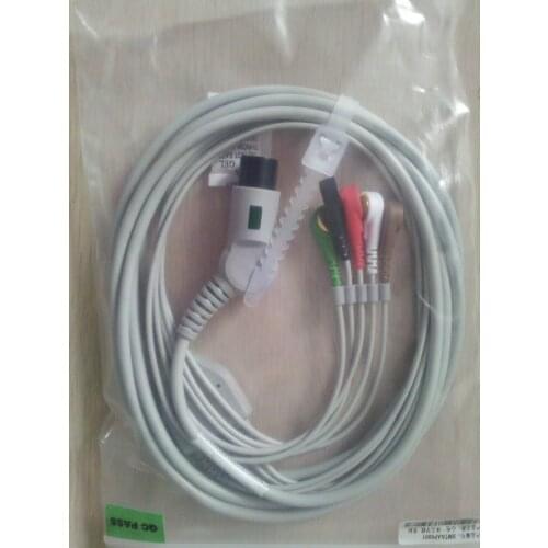 ECG EKG 5 leads cable and electrode leadwire for CMS8000 Snap / Clip/Vet clip ECG Accessories