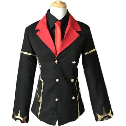 Fate grand order Versus Karna Cosplay Costume noly black coat