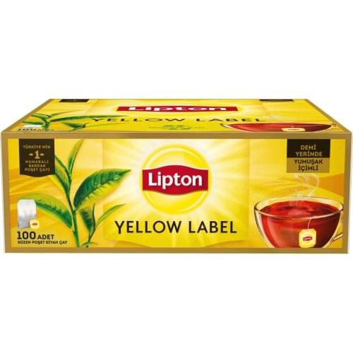 PERFECT DRINK Lipton Yellow Label Glass Bag Tea 100 Pcs FREE SHİPPİNG