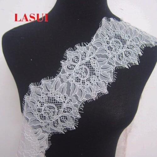 LASUI 2017 1 lot=12 cm*3 m Eyelash French Lace trim For Decoration classic 0106