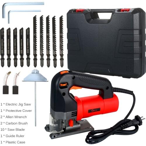 Electric Jig Saw 750W Electric Curved Saw Electric Sawing Cutting Machine Portable Electric Cutter Electric Woodworking Tool