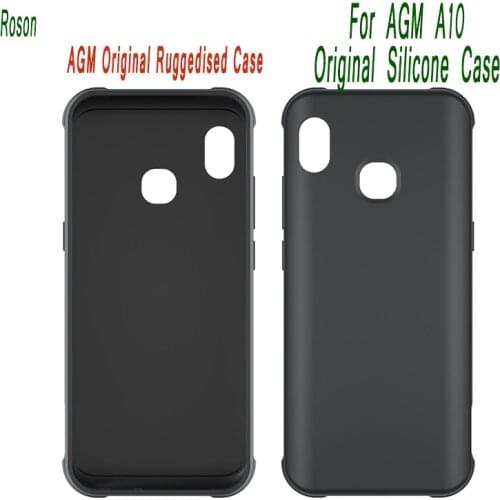 For Matte Black Case For AGM A10 Soft TPU Silicone Back Cover Shockproof Back Color Cover for AGM A10 Phone Protection Case