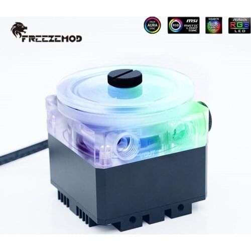 FREEZEMOD PC MOD Water Cooling Mute Pump OD60MM Metal Cover 5-6meter Flow 960L/H AURA POM Magnetic Levitation,PU-GCDCB