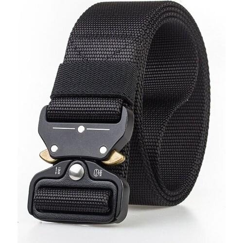 Male Tactical belt military Canvas alloy buckles Belts Outdoor Tactical Belt mens Military Nylon Belts Army variety of color 66