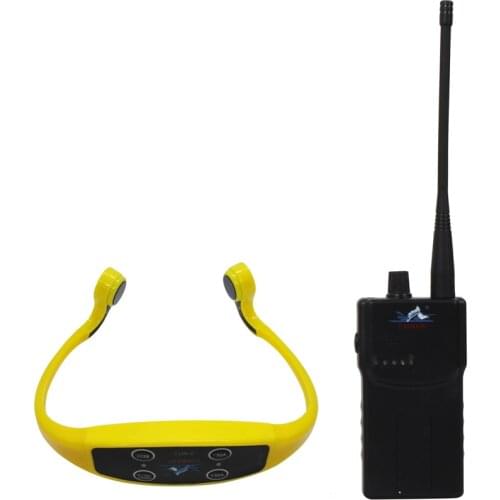 Swimming Teaching Device Wireless Transmitting System with1 WalkieTalkie +1 Bone Conduction Waterproof Headphone Receivers+1 Mic
