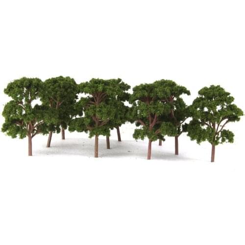 10pcs Plastic Banyan Trees Model Train Scenery Landscape 1:75