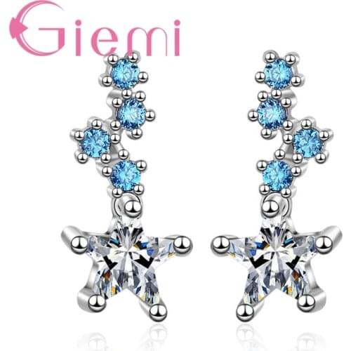 Attractive Tiny Star Earrings For Women Daily Jewelry Teen Mothersday Birthday Gift 100% Luxury 925 Sterling Silver Earrings