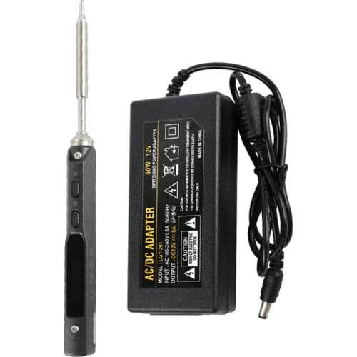 TS100 MINI Programmable Adjustable Digital Electric Soldering Iron Regulatable Solder Station With BC2 Tips Sting+power Supply