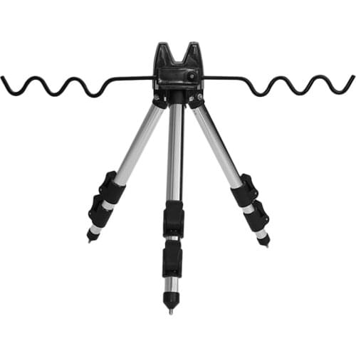 Adjustable Fishing Rod Stand Holder Fishing Rods Tripod Stand Telescopic Aluminum Alloy Fishing Rod Holder