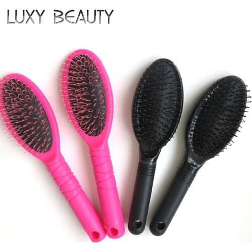 Pink/Black Color Loop Brush Hair Extensions Hair Comb 1 Pcs/Pack For Hair Extensions Tools/ Wig Care Comb/ Hair Extensions Care