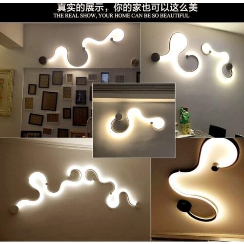 Modern vintage glass wall sconces bed wall lamp light gooseneck led wood bedroom bedside bedroom corridor wall lamp